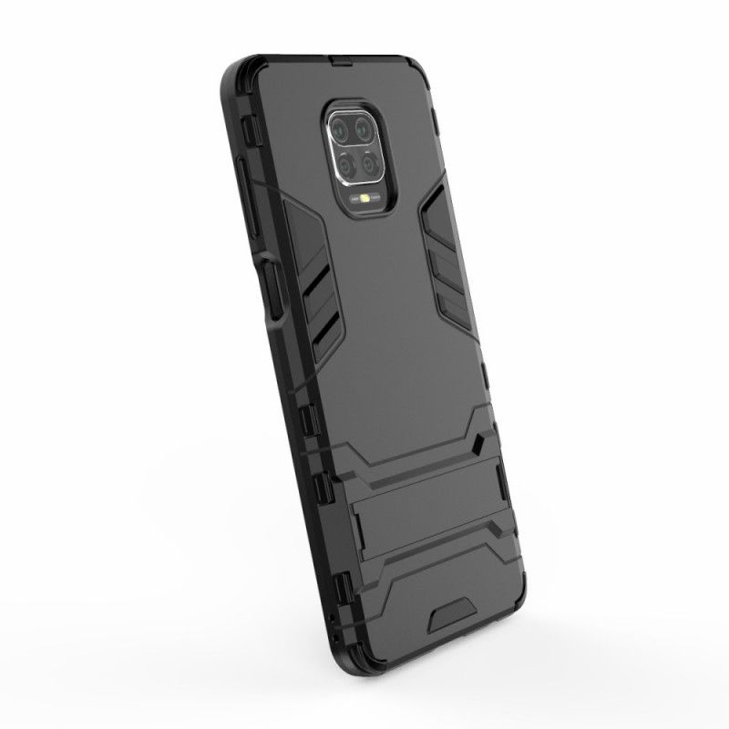 Etui Xiaomi Redmi Note 9S / Note 9 Pro Czerwony Czarny Ultra Odporny Etui Ochronne