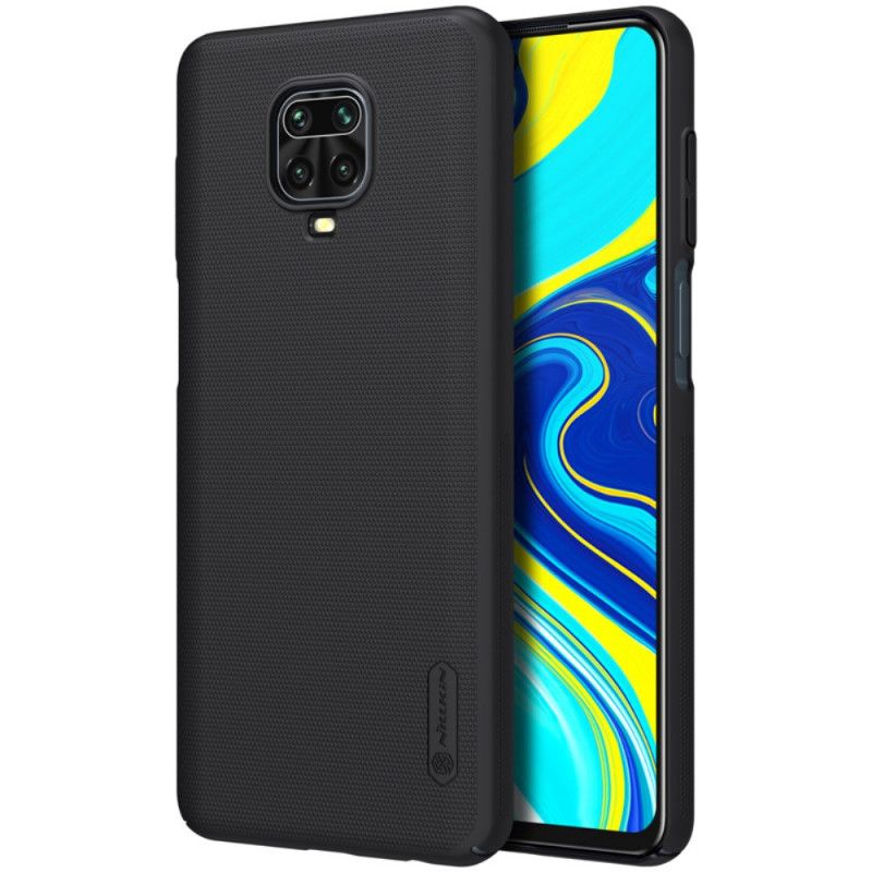 Etui Xiaomi Redmi Note 9S / Note 9 Pro Granatowy Czarny Sztywny Matowy Nillkin