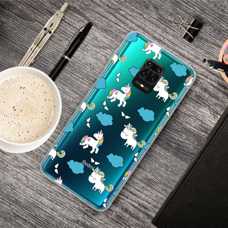 Etui Xiaomi Redmi Note 9S / Note 9 Pro Małe Jednorożce Etui Ochronne