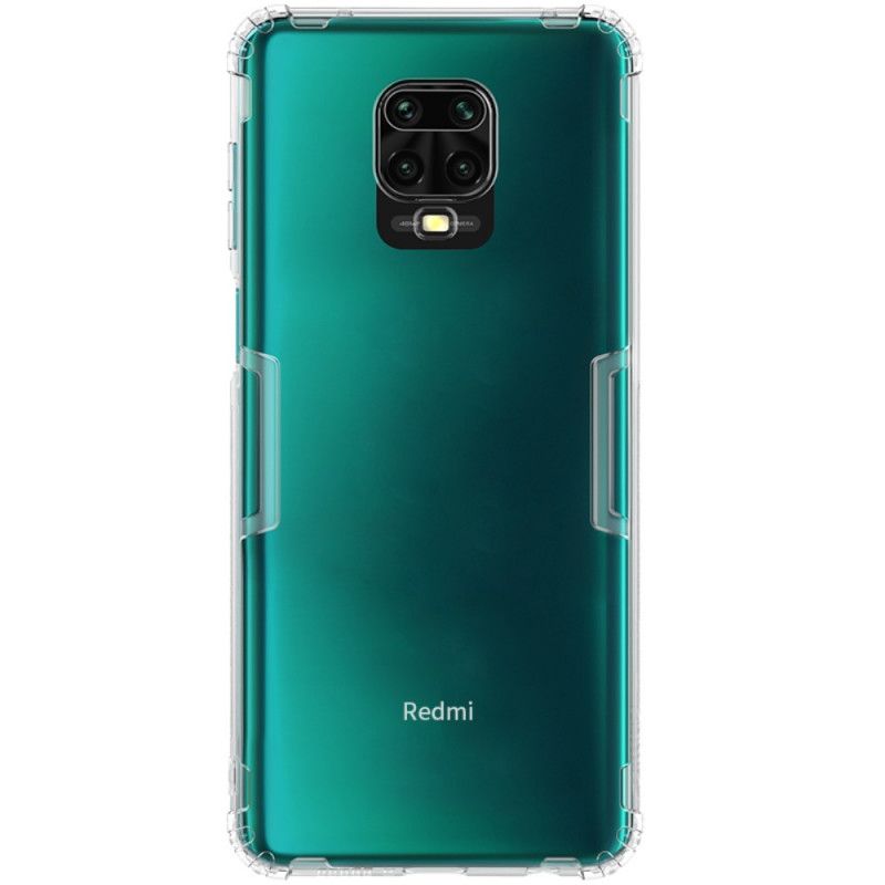 Etui Xiaomi Redmi Note 9S / Note 9 Pro Szary Biały Wzmocniony Przezroczysty Nillkin Etui Ochronne