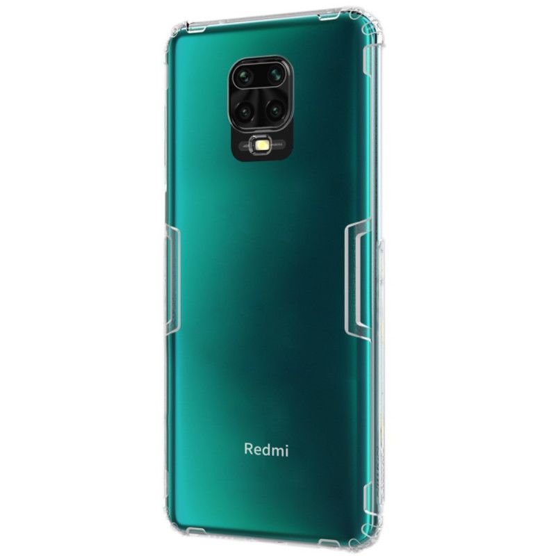 Etui Xiaomi Redmi Note 9S / Note 9 Pro Szary Biały Wzmocniony Przezroczysty Nillkin Etui Ochronne