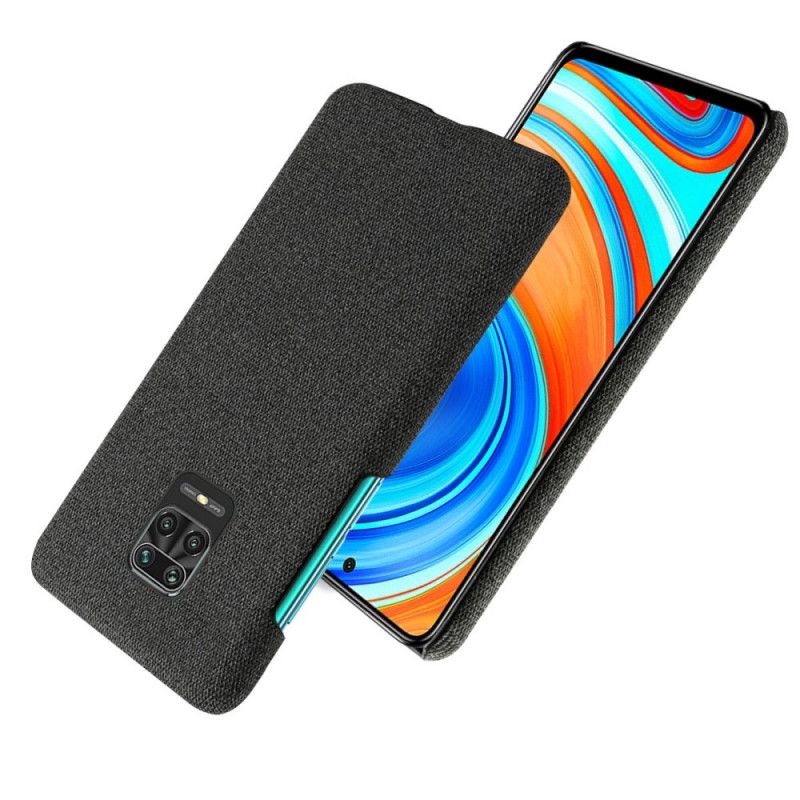 Etui Xiaomi Redmi Note 9S / Note 9 Pro Szary Czarny Szykowna Tkanina Ksq