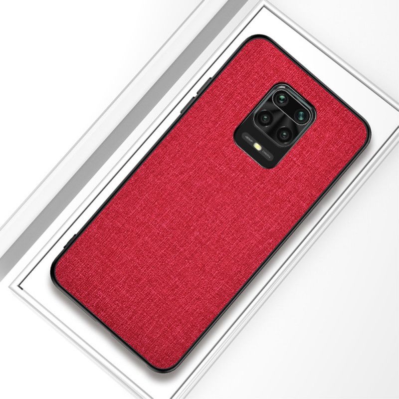 Etui Xiaomi Redmi Note 9S / Note 9 Pro Szary Czarny Tekstura Tkaniny Etui Ochronne