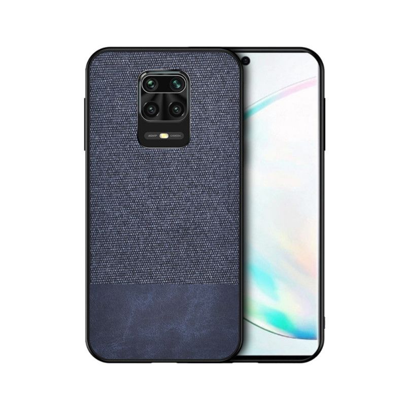 Etui Xiaomi Redmi Note 9S / Note 9 Pro Szary Czarny Zgryz Ze Sztucznej Skóry Etui Ochronne