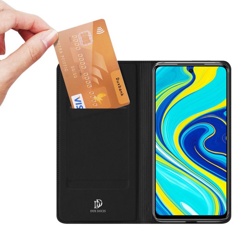 Flip Kotelot Xiaomi Redmi Note 9S / Note 9 Pro Granatowy Czarny Dux Ducis