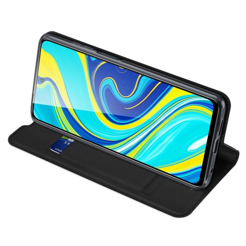 Flip Kotelot Xiaomi Redmi Note 9S / Note 9 Pro Granatowy Czarny Dux Ducis