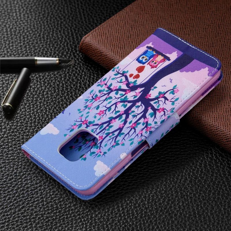 Obudowa Xiaomi Redmi Note 9S / Note 9 Pro Etui na Telefon Sowy Na Huśtawce