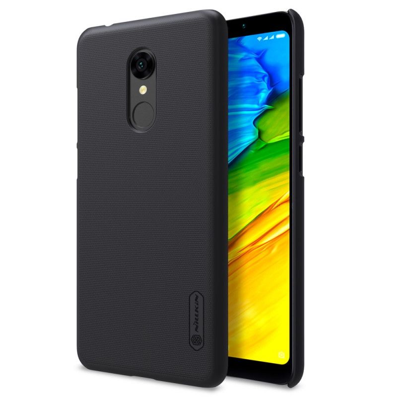 Etui Xiaomi Redmi 5 Złoty Czarny Sztywny Matowy Nillkin