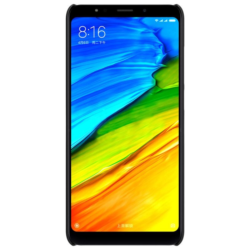 Etui Xiaomi Redmi 5 Złoty Czarny Sztywny Matowy Nillkin