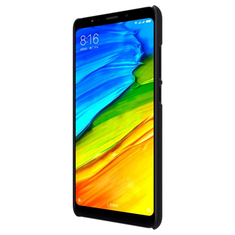 Etui Xiaomi Redmi 5 Złoty Czarny Sztywny Matowy Nillkin