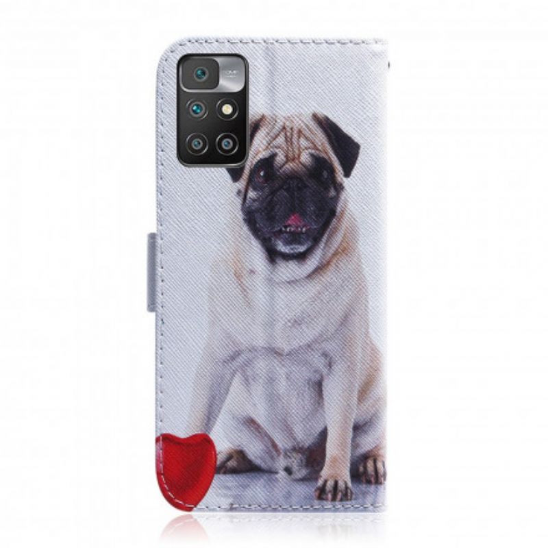 Etui Folio Do Xiaomi Redmi 10 Mops Pies