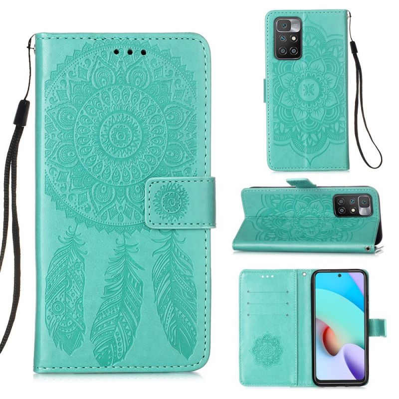 Etui Folio Xiaomi Redmi 10 Dream Catcher Z Nadrukiem I Paskiem Etui Ochronne