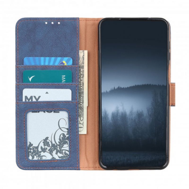 Etui Folio Xiaomi Redmi 10 Khazneh Retro Dwoina Etui Ochronne