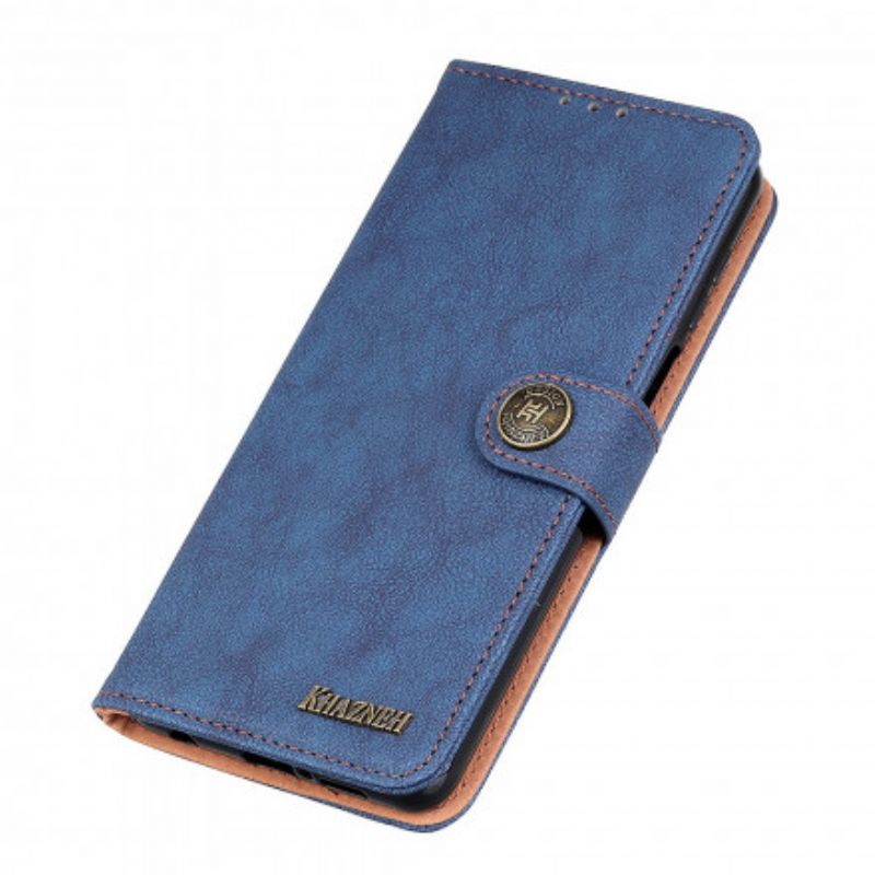 Etui Folio Xiaomi Redmi 10 Khazneh Retro Dwoina Etui Ochronne