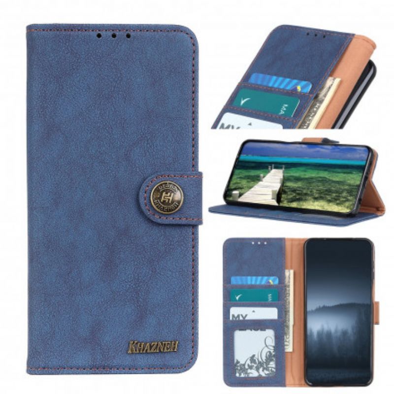 Etui Folio Xiaomi Redmi 10 Khazneh Retro Dwoina Etui Ochronne