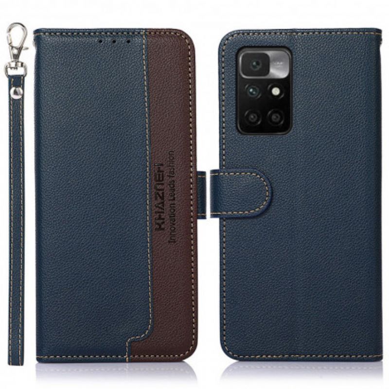 Etui Folio Xiaomi Redmi 10 Lychee Style Rfid Khazneh