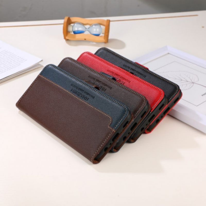 Etui Folio Xiaomi Redmi 10 Lychee Style Rfid Khazneh