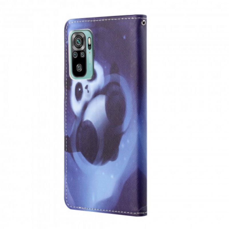 Etui Folio Xiaomi Redmi 10 Panda Space Strappy