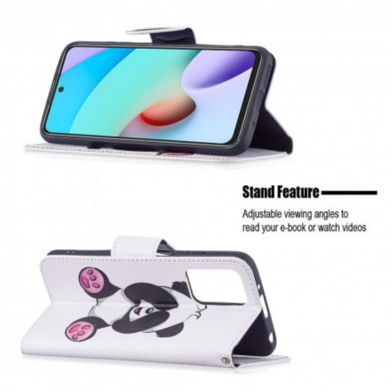 Etui Folio Xiaomi Redmi 10 Panda Zabawa Etui Ochronne