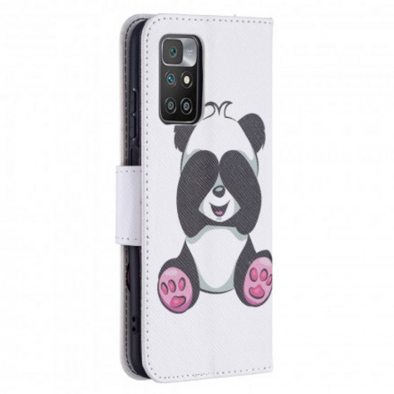 Etui Folio Xiaomi Redmi 10 Panda Zabawa Etui Ochronne