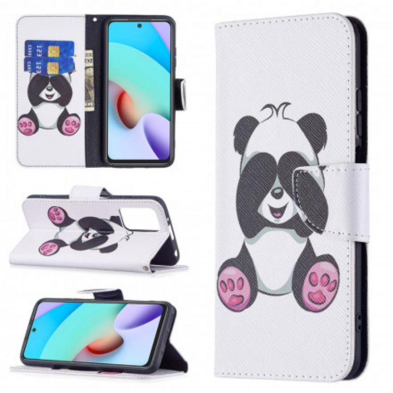 Etui Folio Xiaomi Redmi 10 Panda Zabawa Etui Ochronne