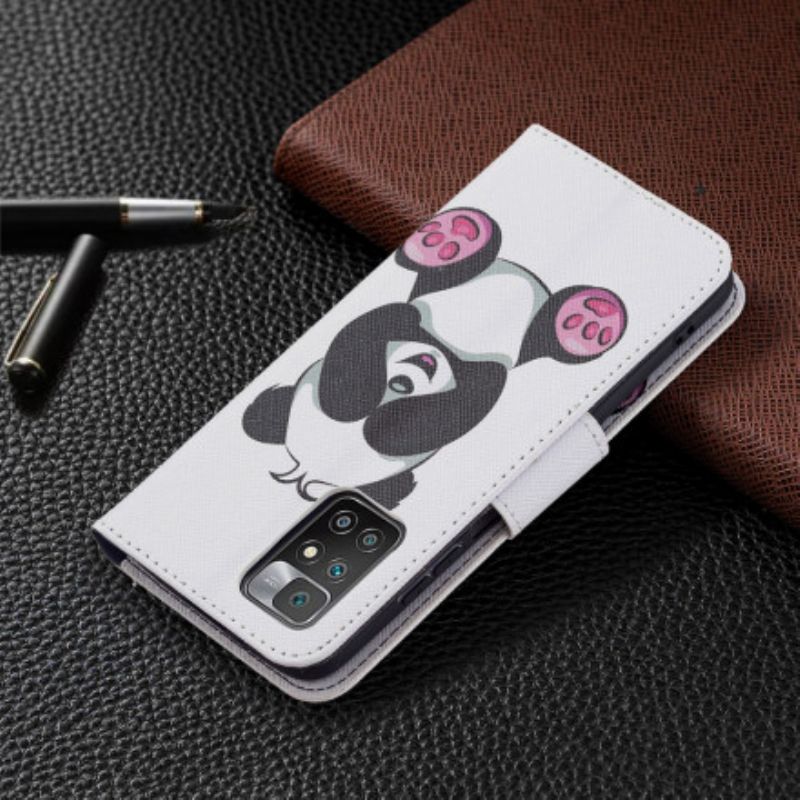 Etui Folio Xiaomi Redmi 10 Panda Zabawa Etui Ochronne