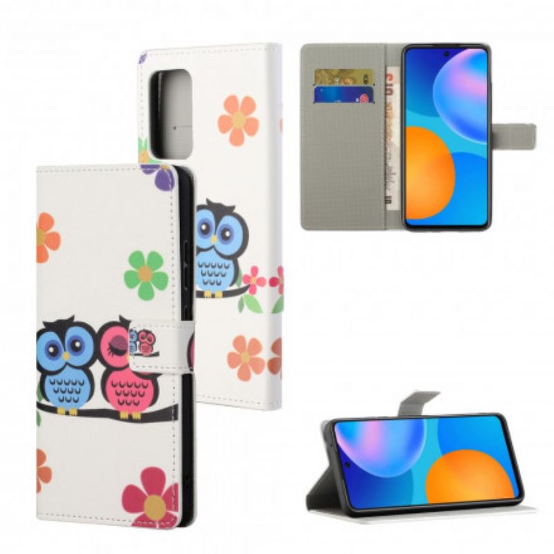 Etui Folio Xiaomi Redmi 10 Para Sów Z Pasiastej Sowy