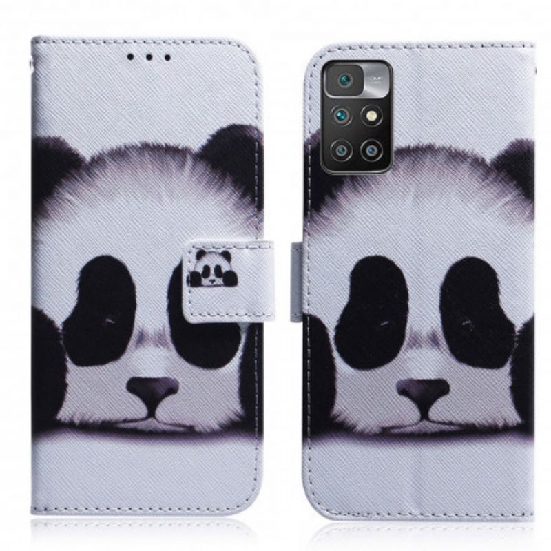 Etui Folio Xiaomi Redmi 10 Twarz Pandy