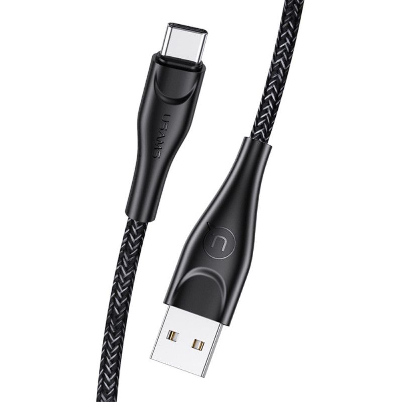 1 Metrowy Pleciony Nylonowy Kabel Ładujący Usams Usb