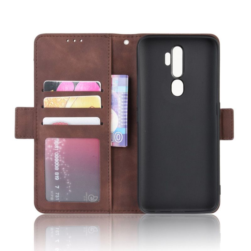 Etui Folio Oppo A5 2020 Czerwony Czarny Multikarta Pierwszej Klasy