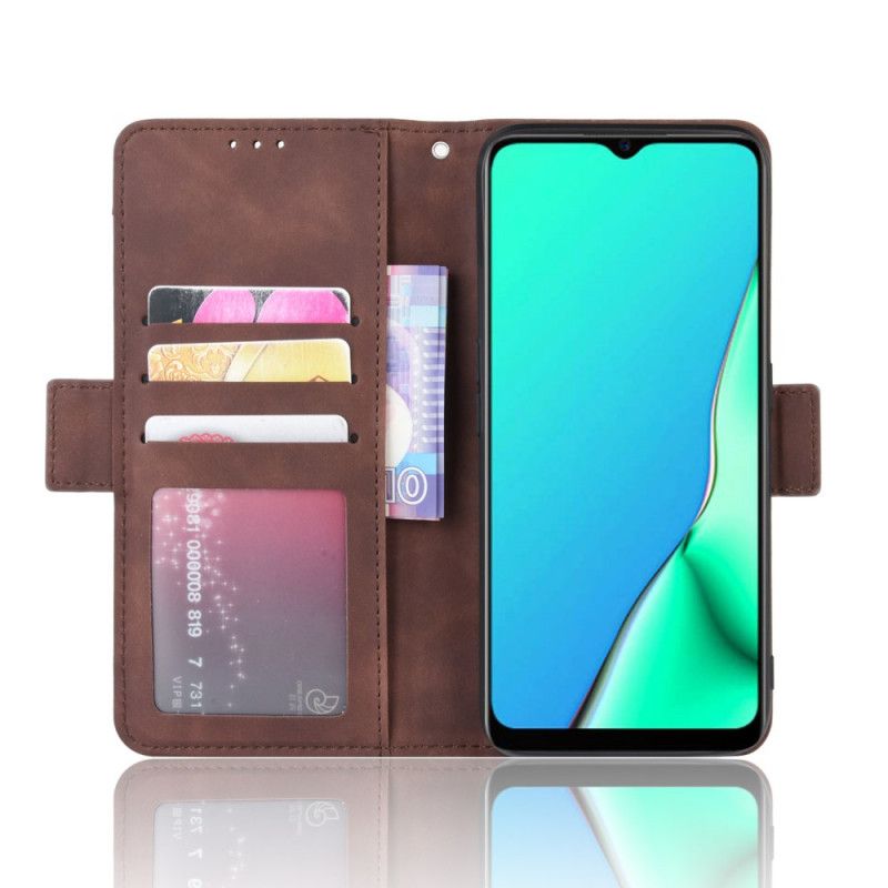 Etui Folio Oppo A5 2020 Czerwony Czarny Multikarta Pierwszej Klasy