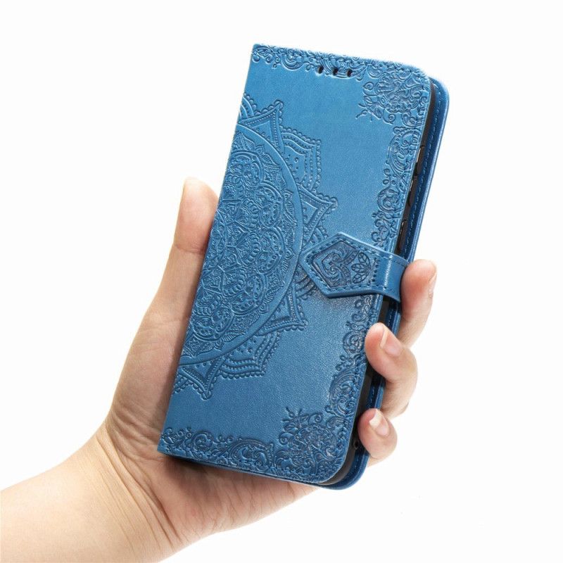 Etui Folio Oppo A5 2020 Szary Czarny Mandala W Średnim Wieku Etui Ochronne