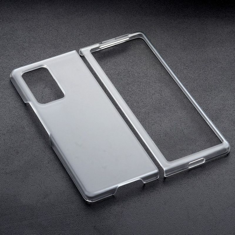 Etui Samsung Galaxy Z Fold 2 Przezroczysty Matowy Plastik