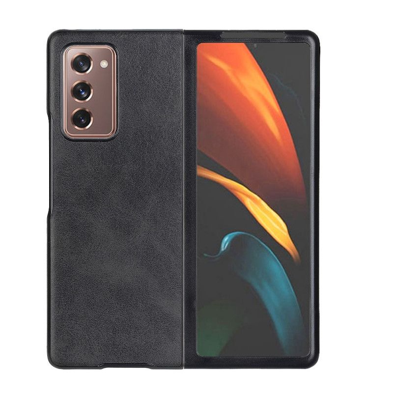 Futerały Samsung Galaxy Z Fold 2 Czerwony Czarny Etui na Telefon Ekoskóra Premium