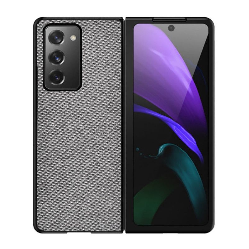 Futerały Samsung Galaxy Z Fold 2 Szary Czarny Etui na Telefon Hybryda Tkanin