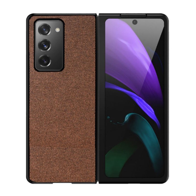 Futerały Samsung Galaxy Z Fold 2 Szary Czarny Etui na Telefon Hybryda Tkanin