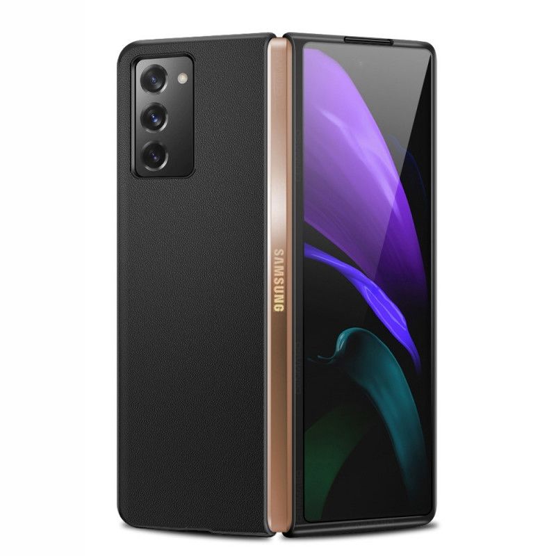 Futerały Samsung Galaxy Z Fold 2 Zielony Czarny Etui na Telefon Prawdziwa Skóra