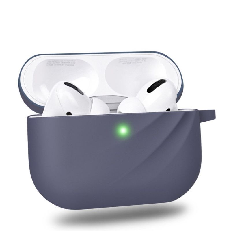 Etui AirPods Pro Biały Czarny Karabinek Silikonowy I Dirozowy