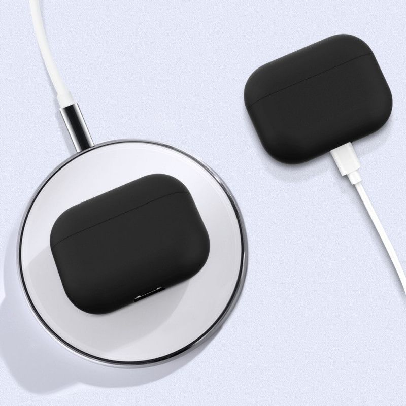 Etui AirPods Pro Biały Czarny Klasyczny Elastyczny Silikon Etui Ochronne