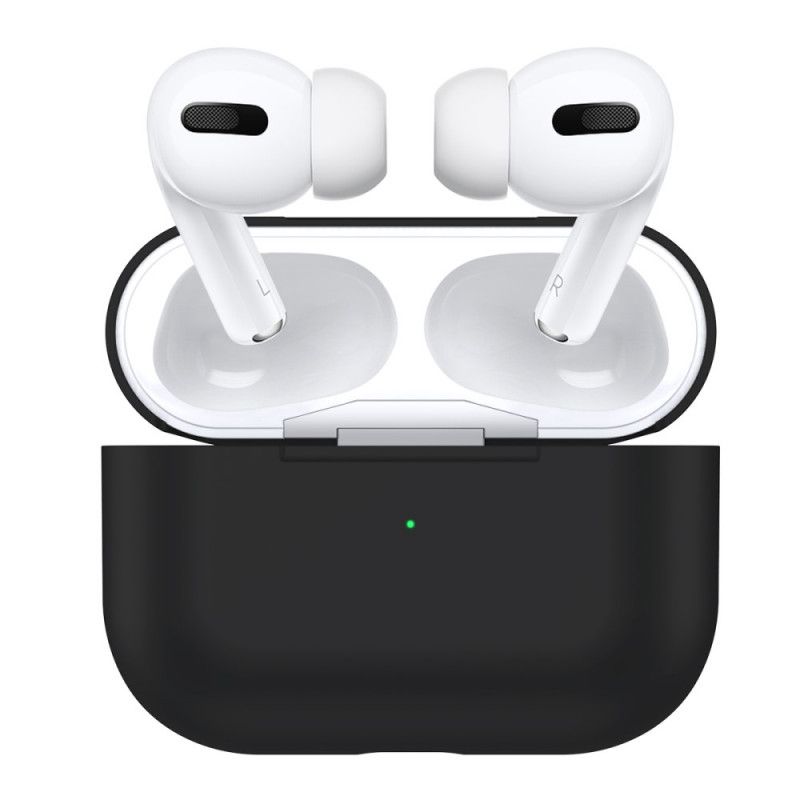 Etui AirPods Pro Biały Czarny Klasyczny Silikon