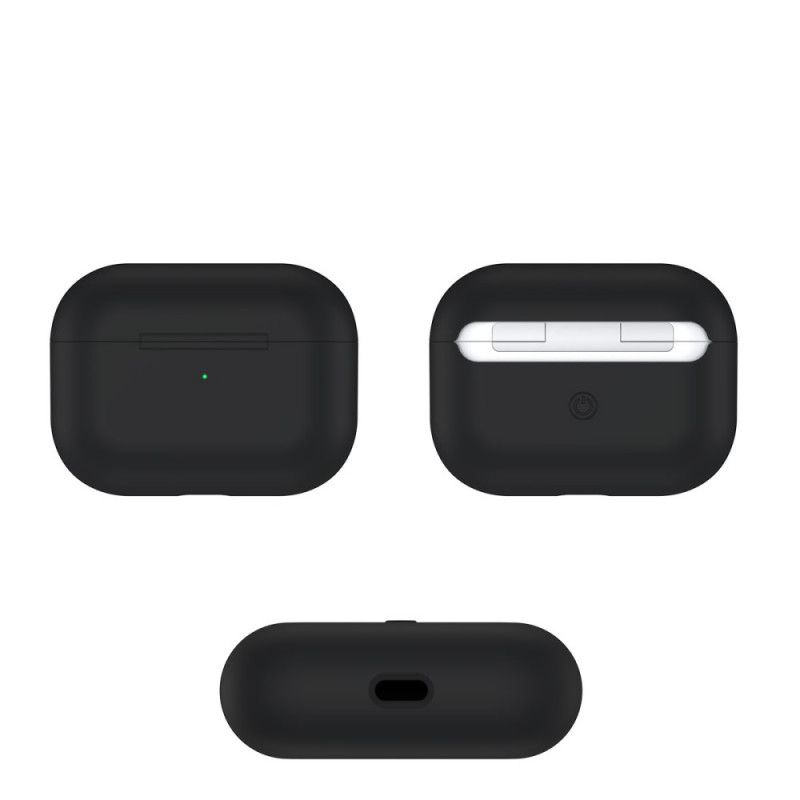 Etui AirPods Pro Biały Czarny Klasyczny Silikon