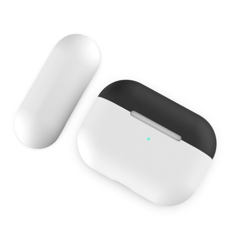 Etui AirPods Pro Biały Silikon Dwukolorowy