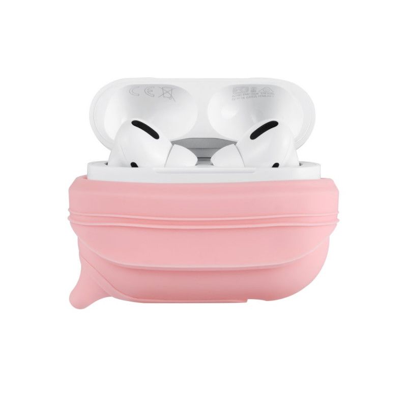 Etui AirPods Pro Czerwony Czarny Wodoodporny Silikon