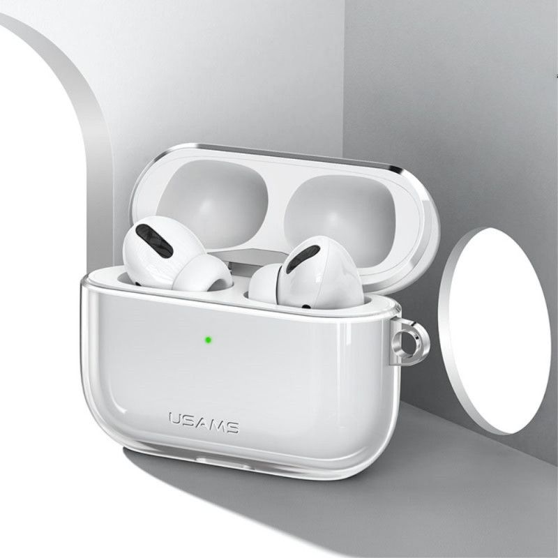 Etui AirPods Pro Przezroczysty Brązowy Wykorzystuje Elastyczny Silikon