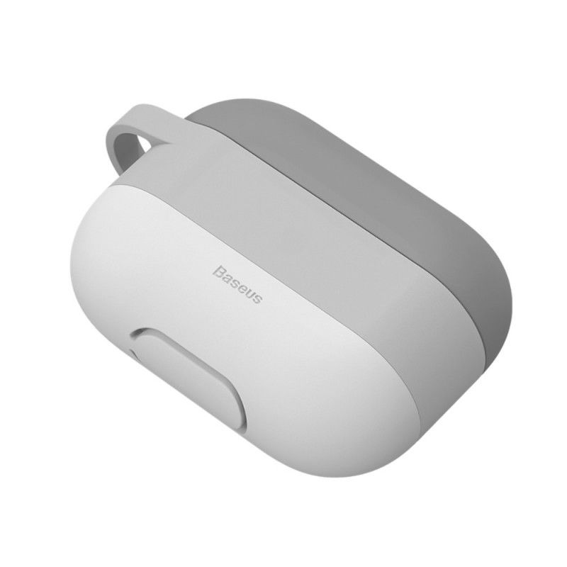 Etui AirPods Pro Szary Styl Chmurka Z Karabińczykiem Baseus Etui Ochronne