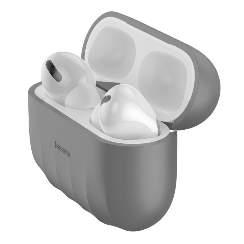 Etui AirPods Pro Zielony Czarny Silikon Baseus Premium Etui Ochronne