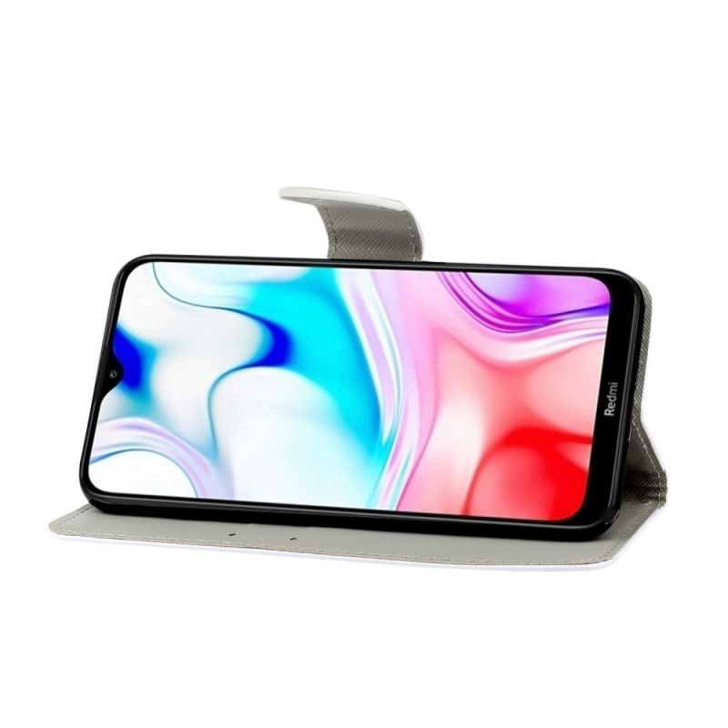 Etui Folio Xiaomi Redmi 8 Czarny Różnorodność Motyli Etui Ochronne