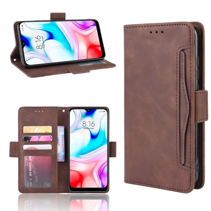 Etui Folio Xiaomi Redmi 8 Czerwony Czarny Multikarta Pierwszej Klasy