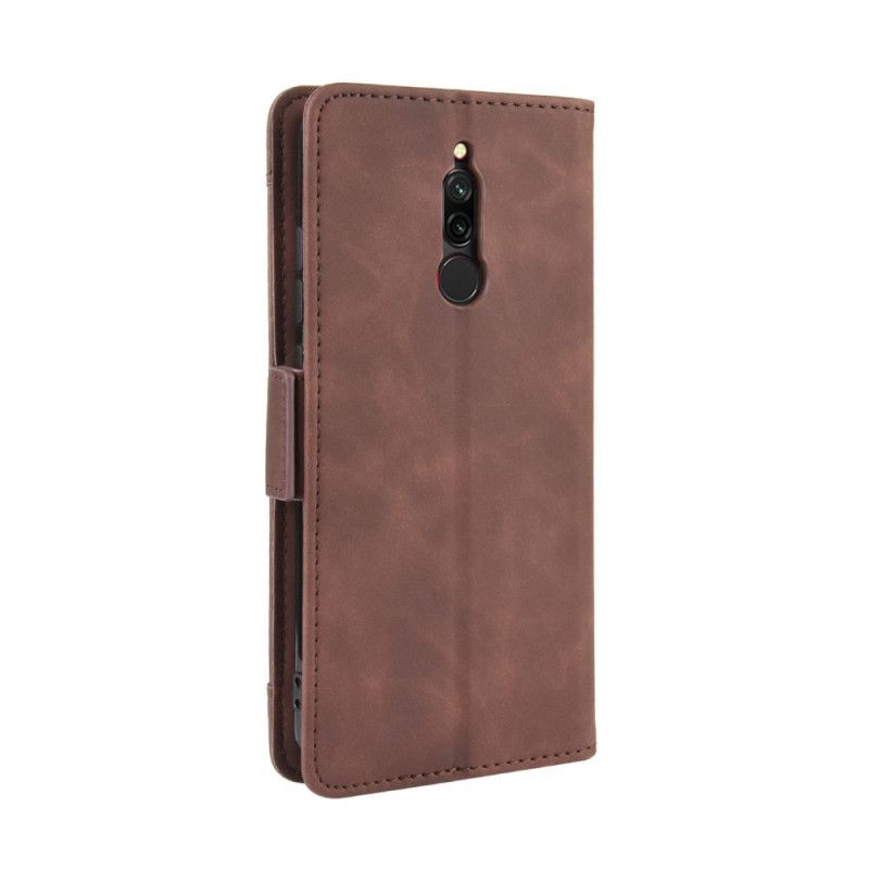 Etui Folio Xiaomi Redmi 8 Czerwony Czarny Multikarta Pierwszej Klasy