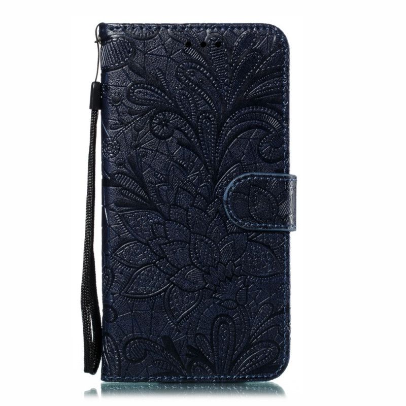 Etui Folio Xiaomi Redmi 8 Granatowy Plemienne Stringi W Kwiaty